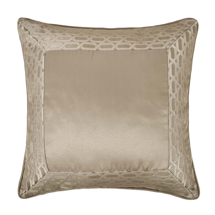 Olympus Sand Square Decorative Throw Pillow 18" x 18" Throw Pillows By J. Queen New York