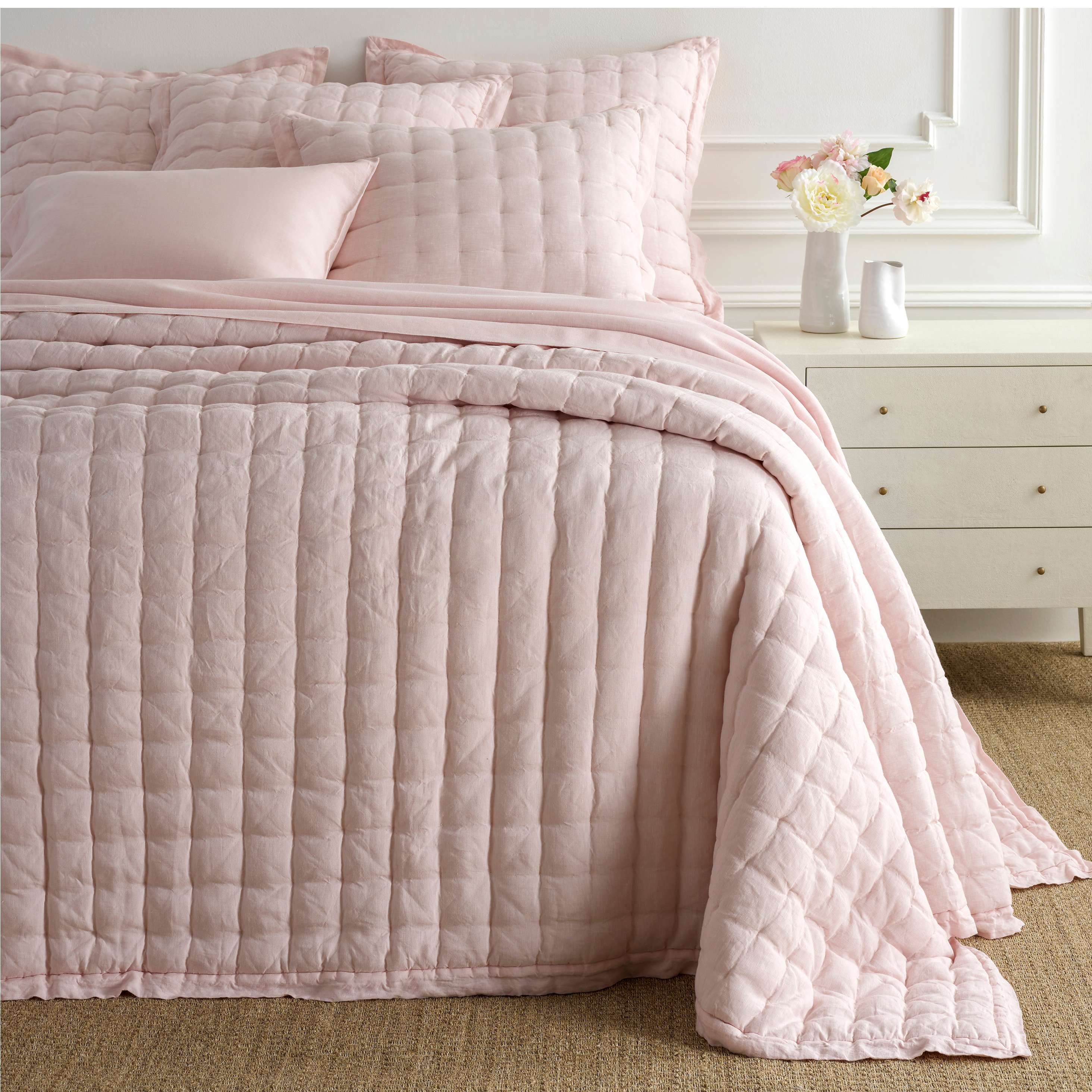 Queen King Size Luxury Comforter Sets 2024 Latest Bedding Page 2   PUFFLushLinenSlipperPinkPuff PC2472 Product List 