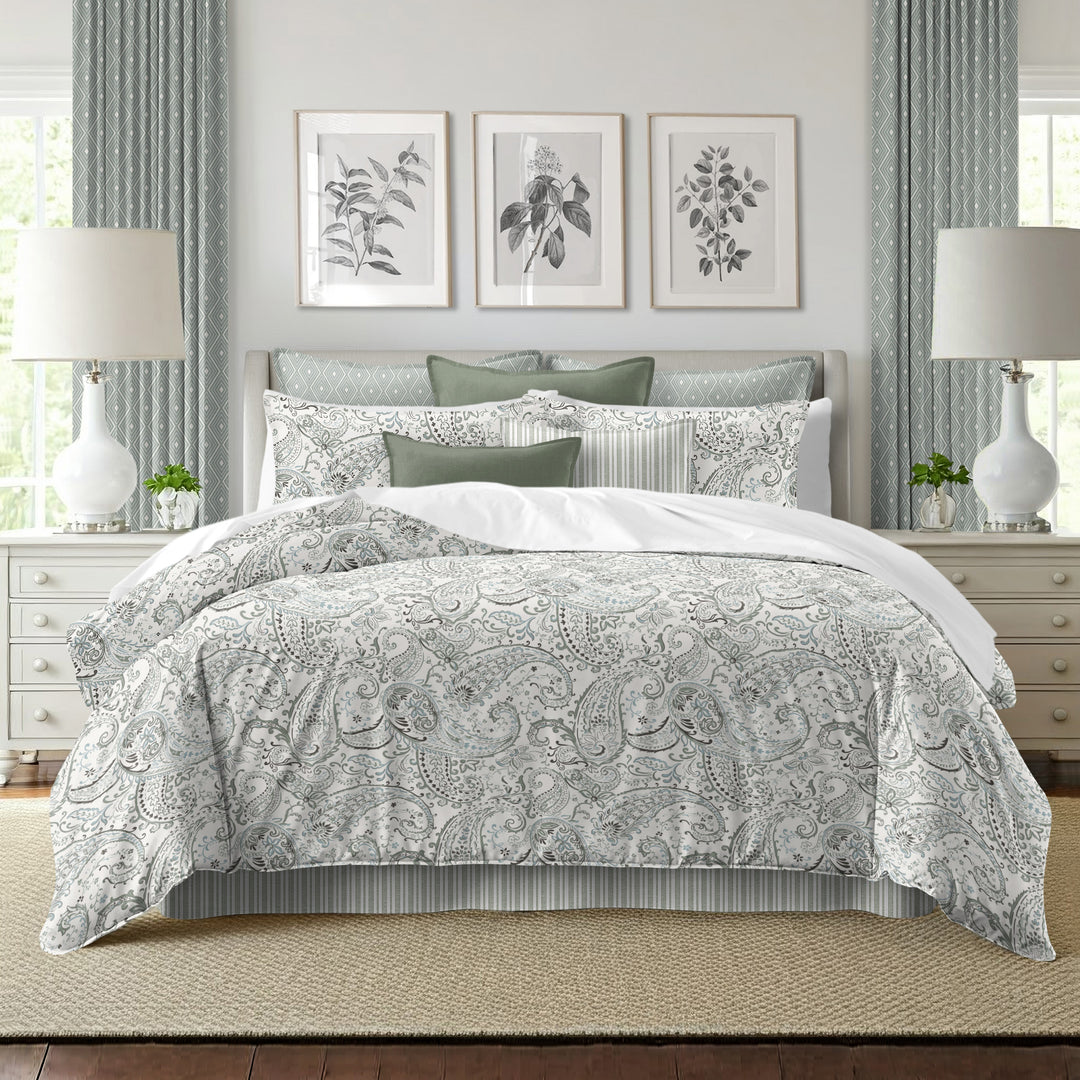 Paisley Seafoam 8 Piece Coverlet Set Coverlet By Colcha Linens