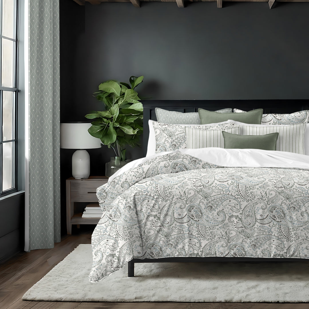 Paisley Seafoam 8 Piece Coverlet Set Coverlet By Colcha Linens