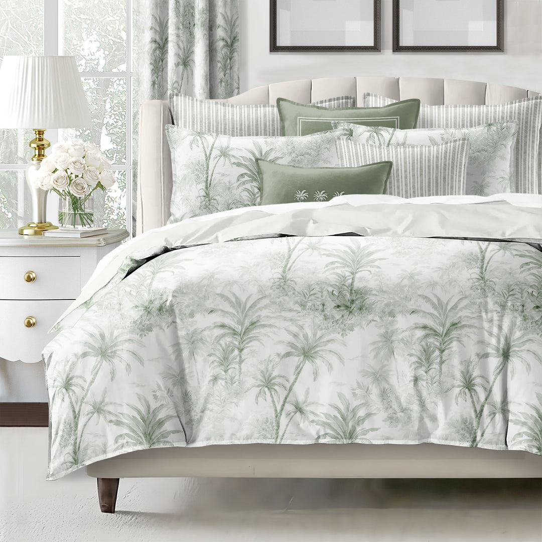 Palmora Toile Sweet Grass 8 Piece Coverlet Set Coverlet By Colcha Linens
