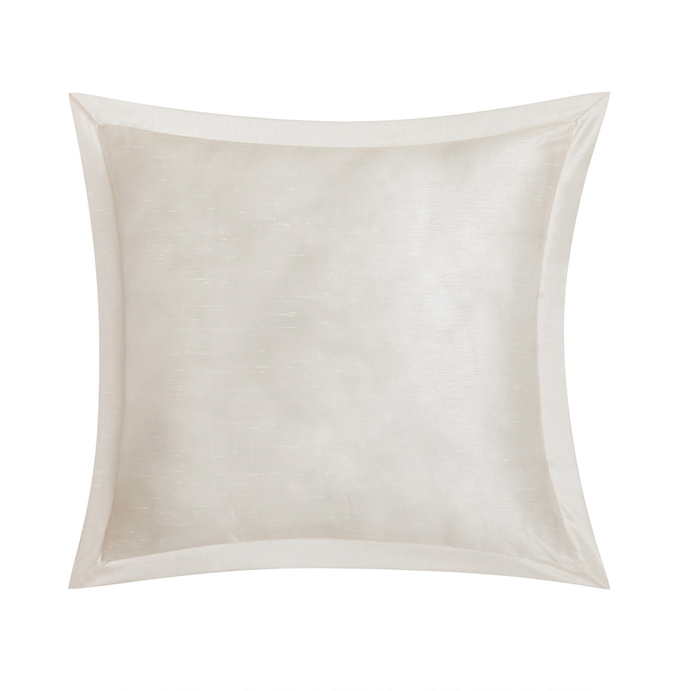 Paloma Ivory Square Decorative Throw Pillow 16" x 16" Throw Pillows By Waterford
