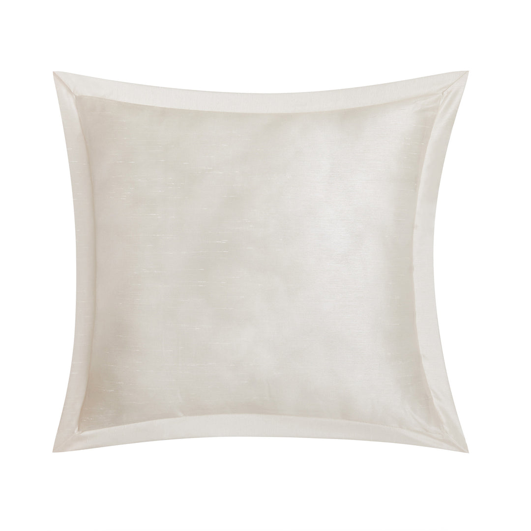 Paloma Ivory Square Decorative Throw Pillow 16" x 16" Throw Pillows By Waterford