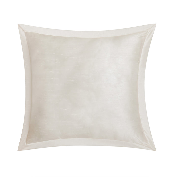 Paloma Ivory Square Decorative Throw Pillow 16" x 16" Throw Pillows By Waterford