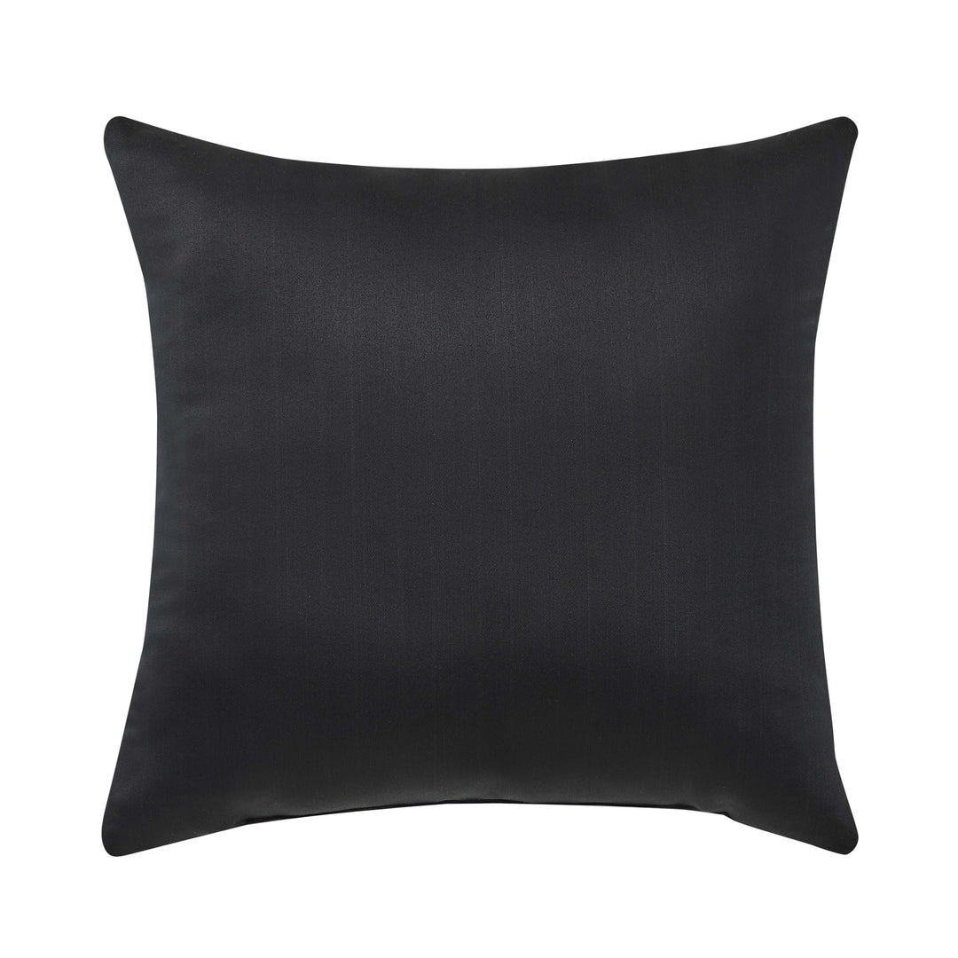 Parallel Black Square Decorative Throw Pillow 18" x 18" Throw Pillows By J. Queen New York