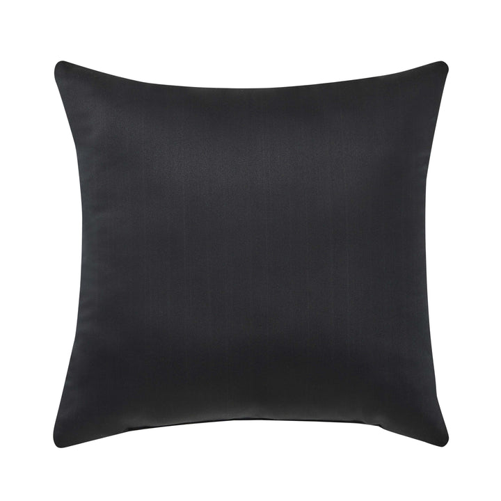 Parallel Black Square Decorative Throw Pillow 18" x 18" Throw Pillows By J. Queen New York