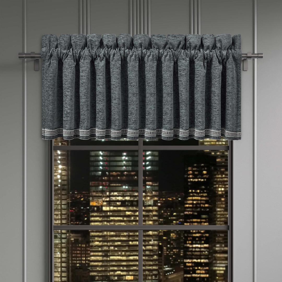 Parallel Slate Straight Window Valance Window Valances By J. Queen New York
