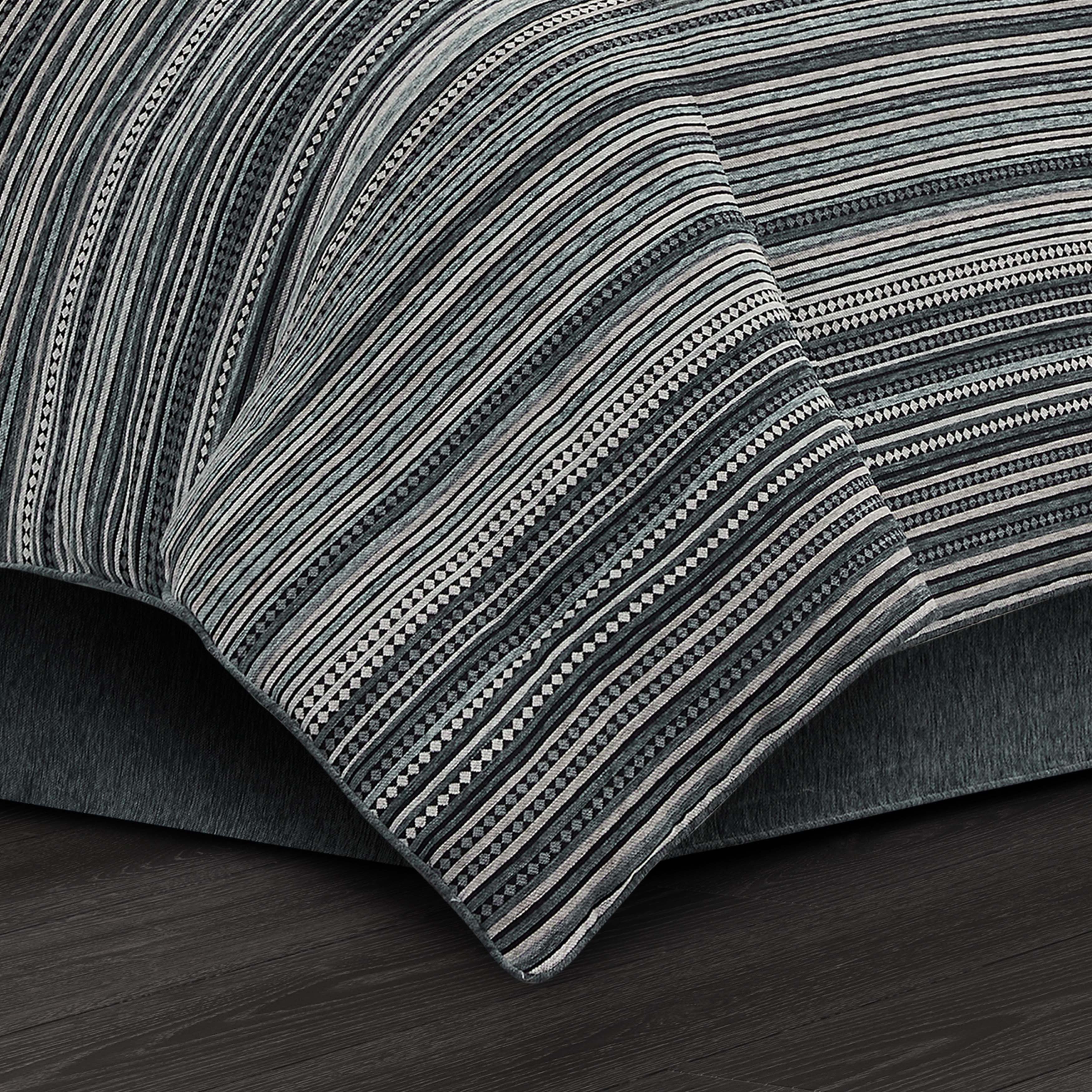Parallel Slate 4 Piece Comforter Set