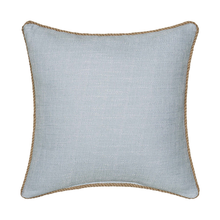 Pasadena Chambray Square Decorative Throw Pillow 20" x 20" Throw Pillows By J. Queen New York