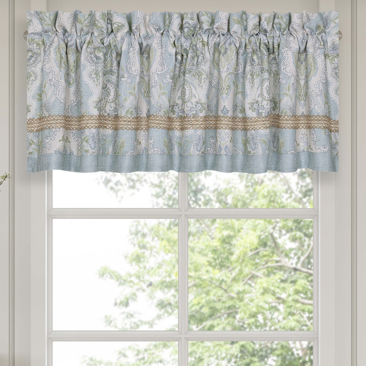 Pasadena Chambray Straight Window Valance Window Valances By J. Queen New York