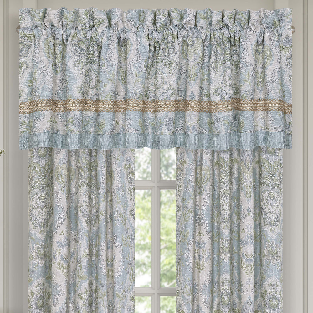 Pasadena Chambray Straight Window Valance Window Valances By J. Queen New York