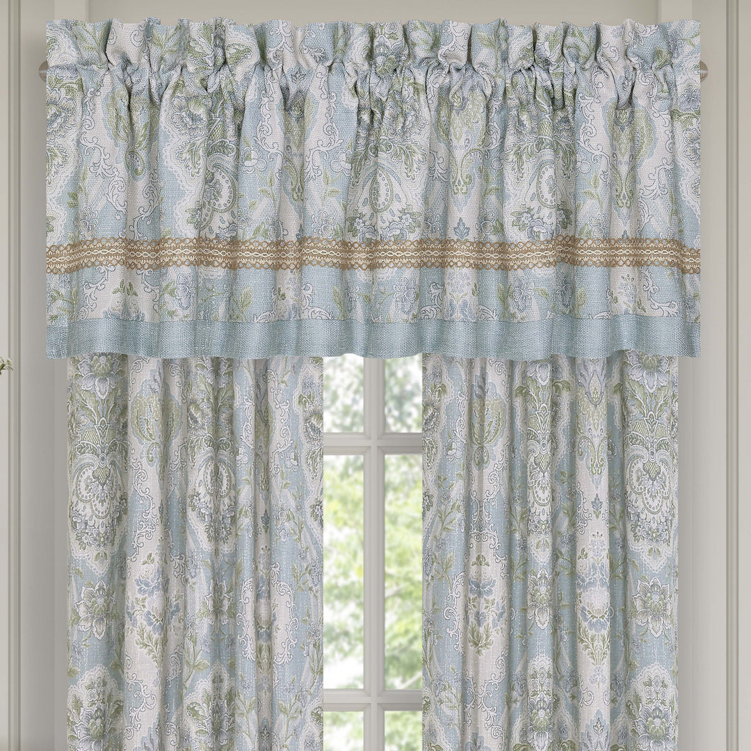 Pasadena Chambray Straight Window Valance Window Valances By J. Queen New York