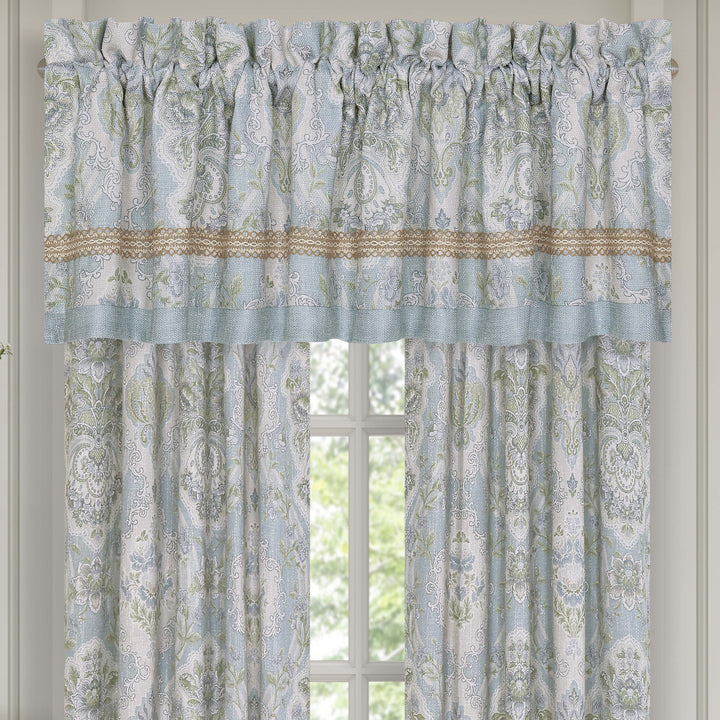 Pasadena Chambray Straight Window Valance Window Valances By J. Queen New York