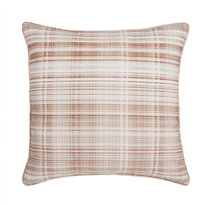 Pascal Cinnamon Square Decorative Throw Pillow 20" x 20" Throw Pillows By J. Queen New York