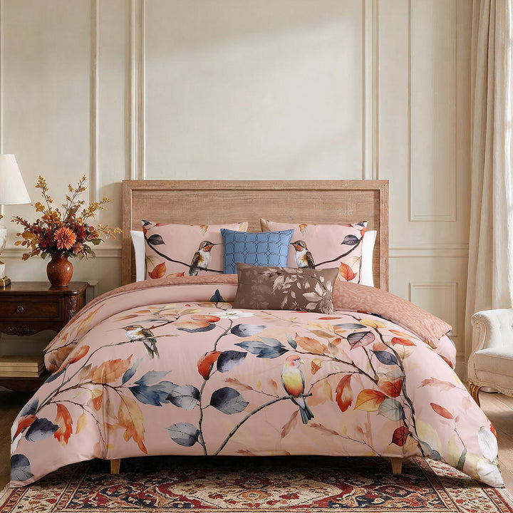 Bebejan Peachy Dogwood 5 Piece Reversible Comforter Set Comforter Sets By Bebejan®