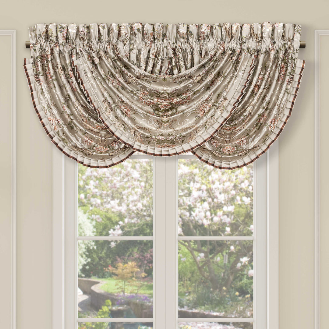 Pecora Coral Waterfall Window Valance Window Valances By J. Queen New York