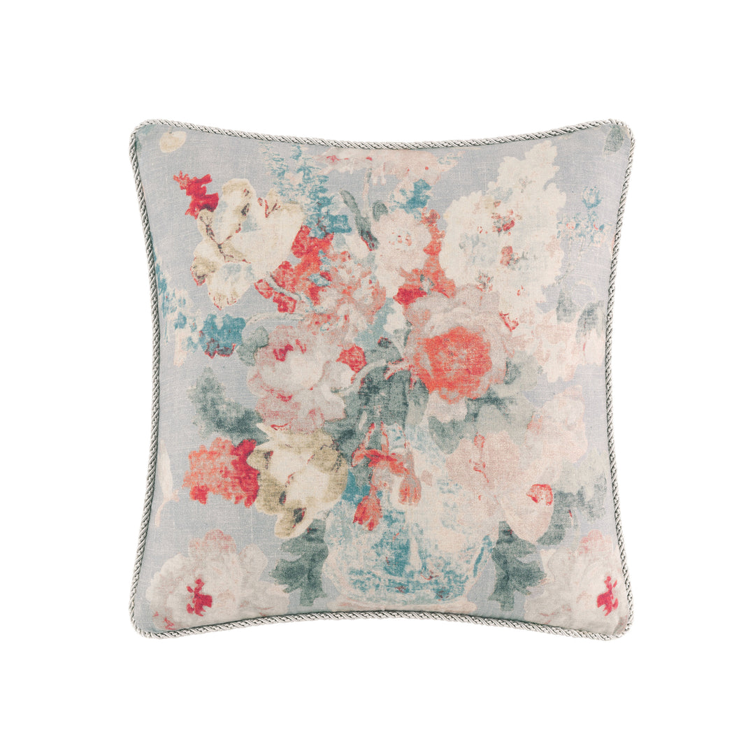 Penelope Grey Square Decorative Throw Pillow 18" x 18" Throw Pillows By P/Kaufmann