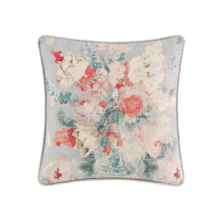 Penelope Grey Square Decorative Throw Pillow 18" x 18" Throw Pillows By P/Kaufmann