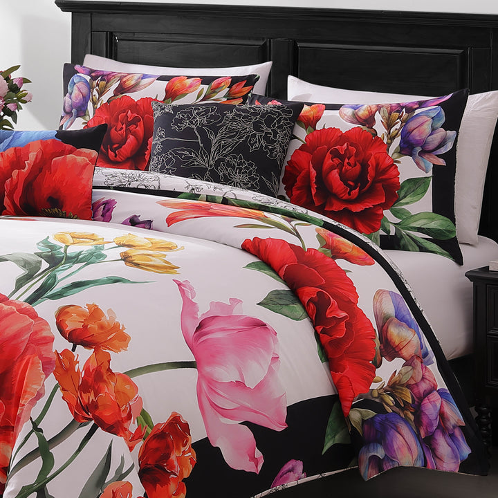 Petal Portrait 5 Piece Reversible Comforter Set Comforter Sets By Latest Bedding