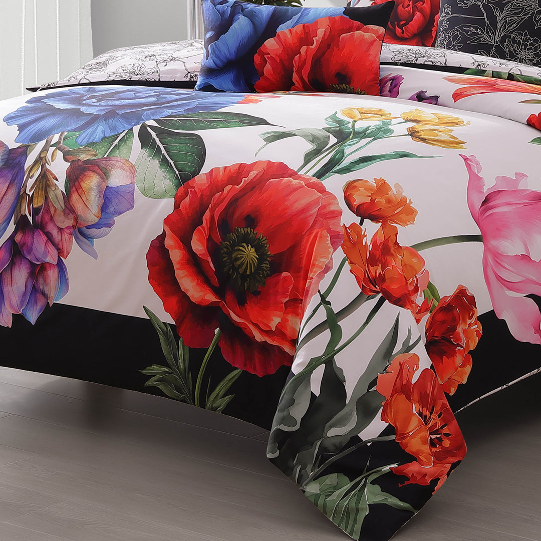 Petal Portrait 5 Piece Reversible Comforter Set Comforter Sets By Latest Bedding