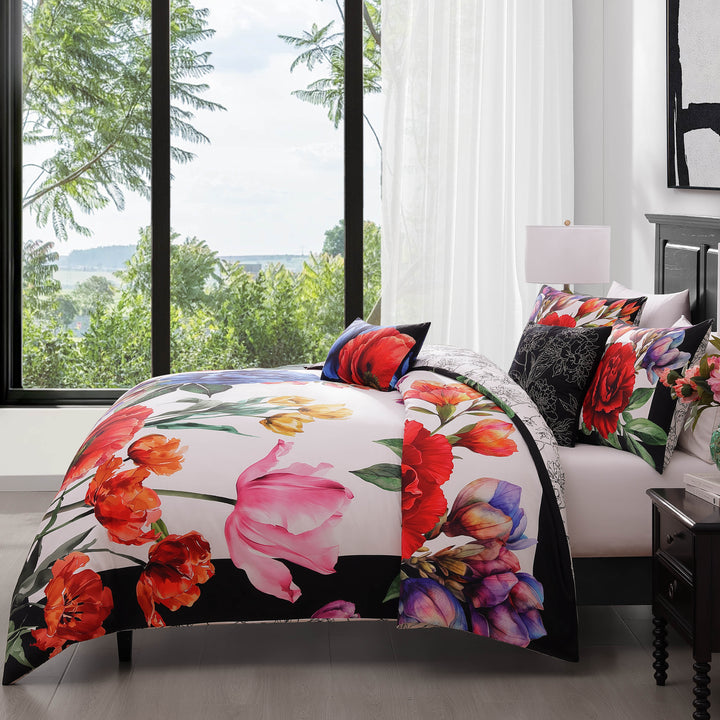 Petal Portrait 5 Piece Reversible Comforter Set Comforter Sets By Latest Bedding