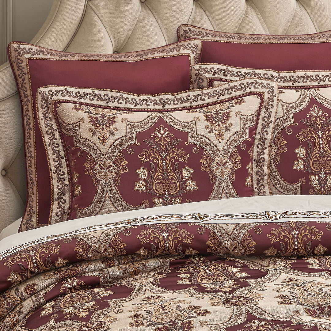 Phyllis Bordeaux 4 Piece Comforter Set Comforter Sets By J. Queen New York