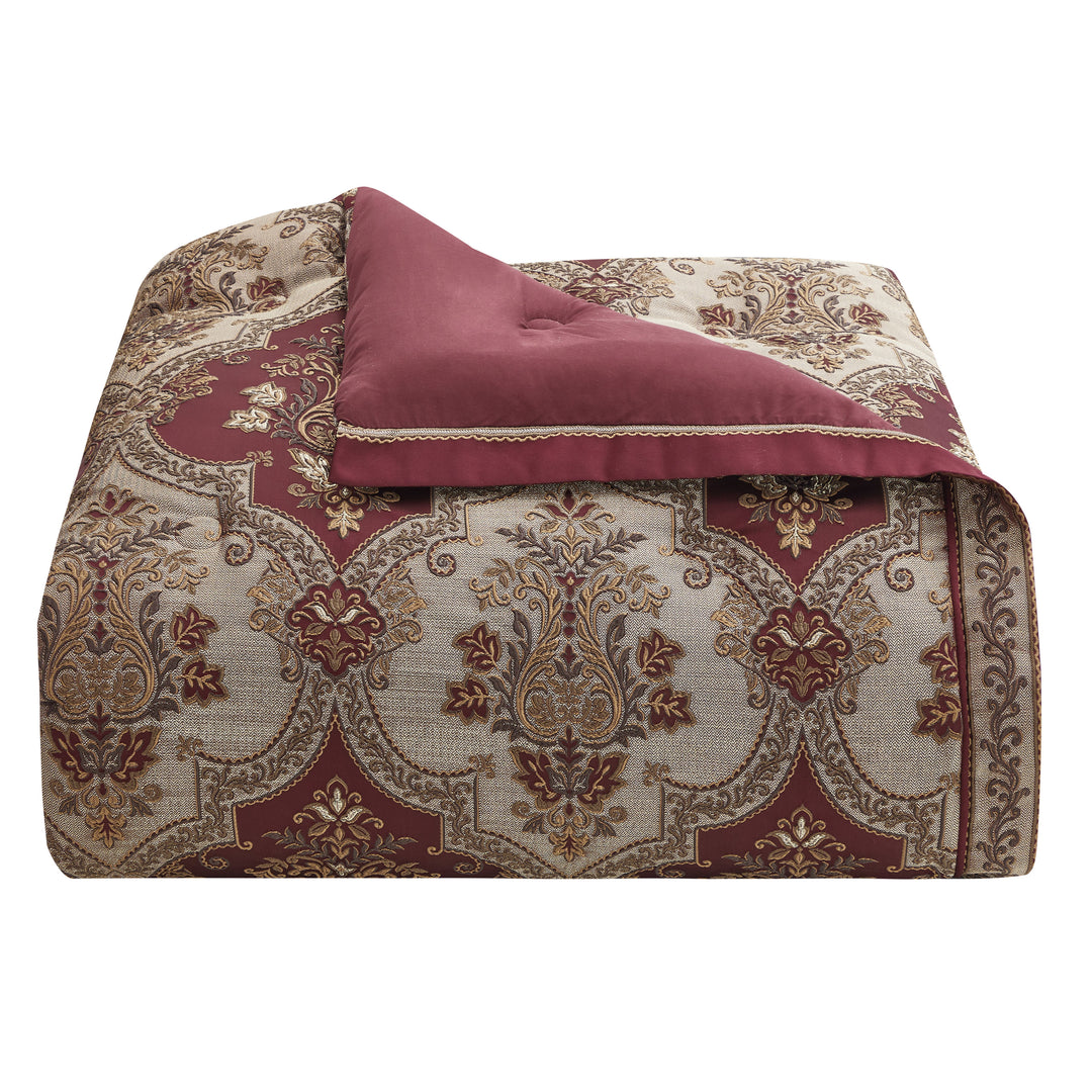Phyllis Bordeaux 4 Piece Comforter Set Comforter Sets By J. Queen New York