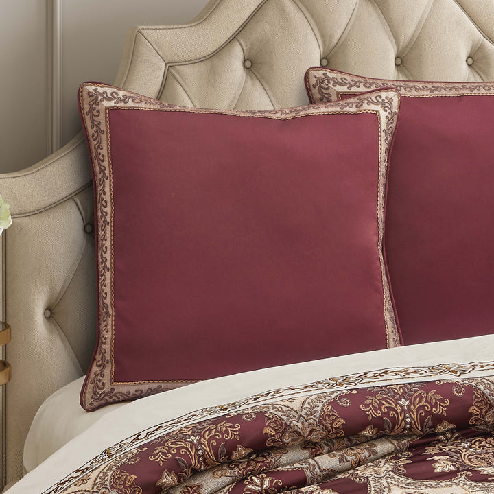 Phyllis Bordeaux Euro Sham Euro Sham By J. Queen New York