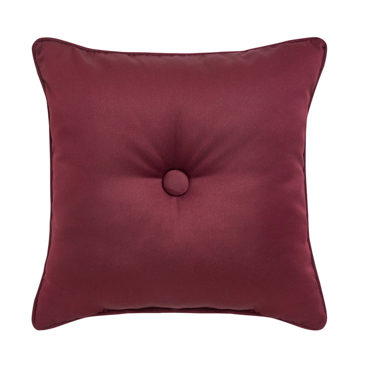 Phyllis Gold Square Decorative Throw Pillow 18" x 18" Throw Pillows By J. Queen New York