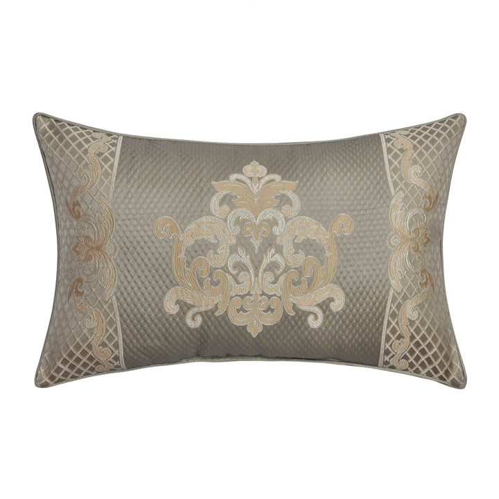 Piazza Sage Boudoir Decorative Throw Pillow 21" x 14" Throw Pillows By J. Queen New York