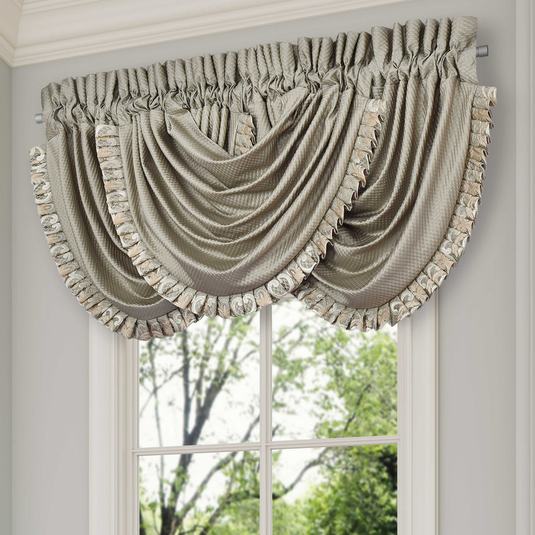 Piazza Sage Waterfall Window Valance Window Valances By J. Queen New York