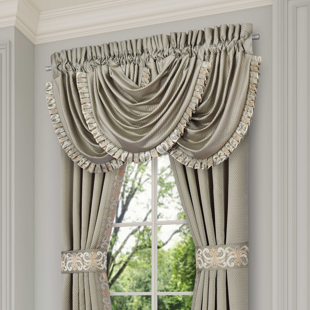 Piazza Sage Waterfall Window Valance Window Valances By J. Queen New York