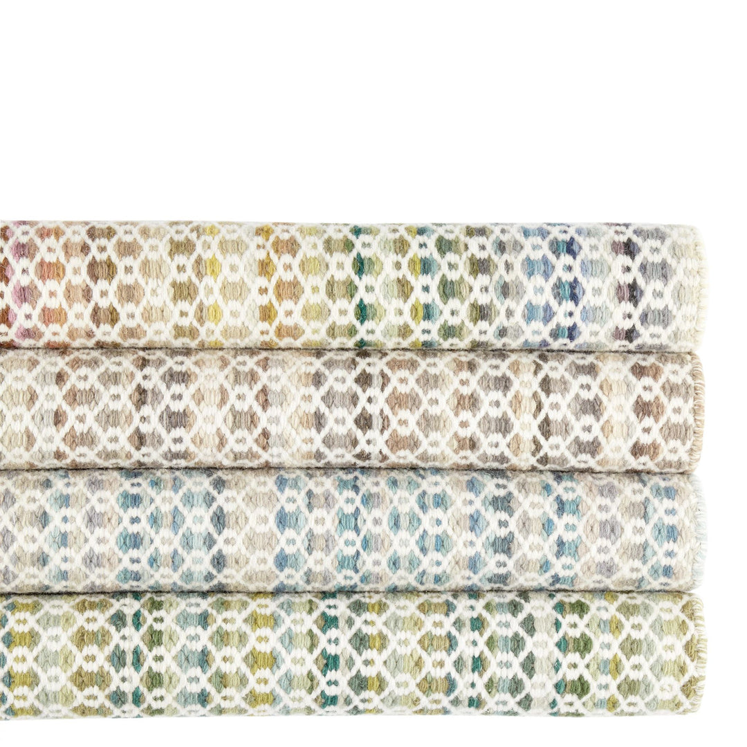 Poppy Blue Handwoven Wool Rug Rug By Annie Selke