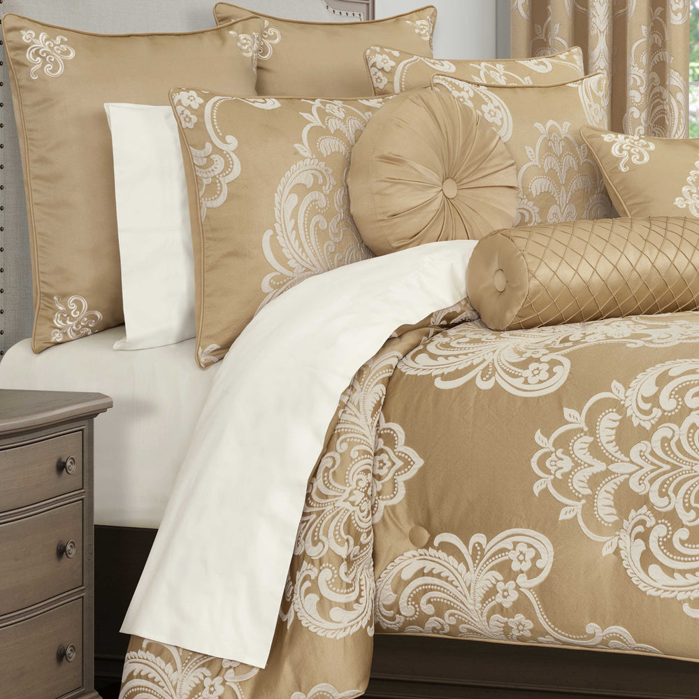 Potenza Gold 3 Piece Comforter Set Comforter Sets By J. Queen New York