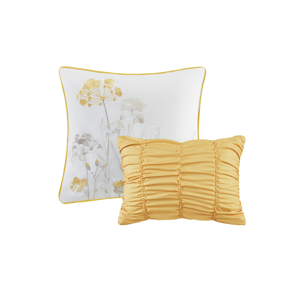 Prairie Yellow 5 Piece Comforter Set Comforter Sets By JLA HOME/Olliix (E & E Co., Ltd)