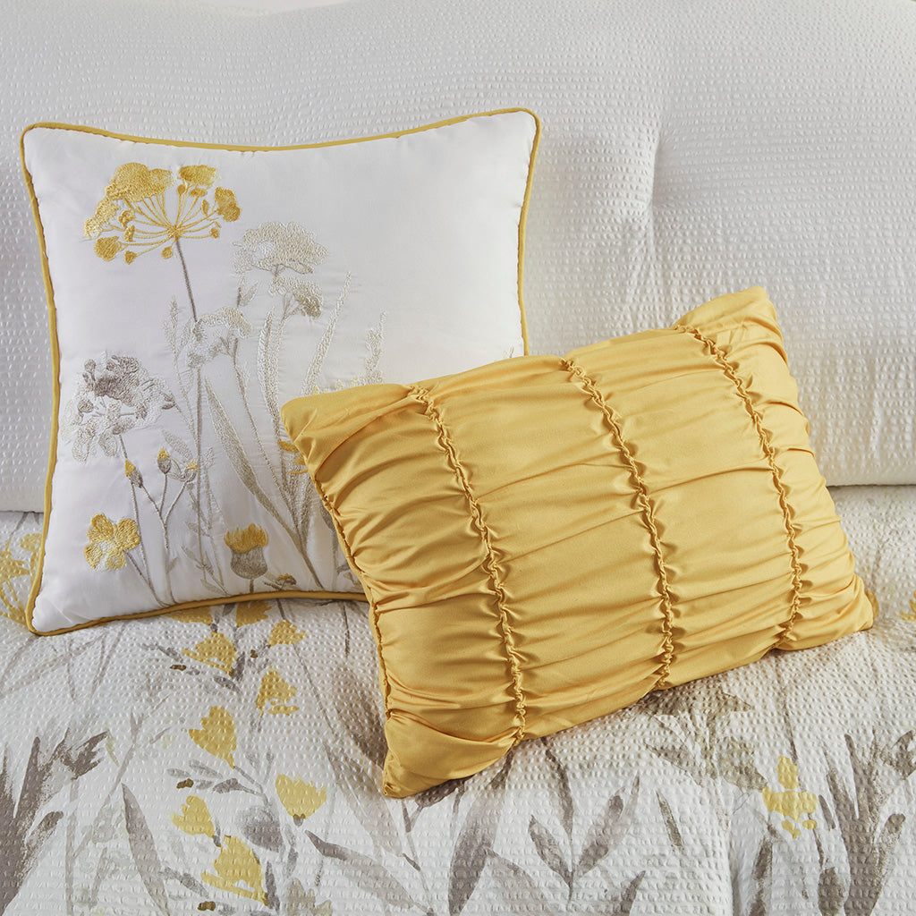 Prairie Yellow 5 Piece Comforter Set Comforter Sets By JLA HOME/Olliix (E & E Co., Ltd)