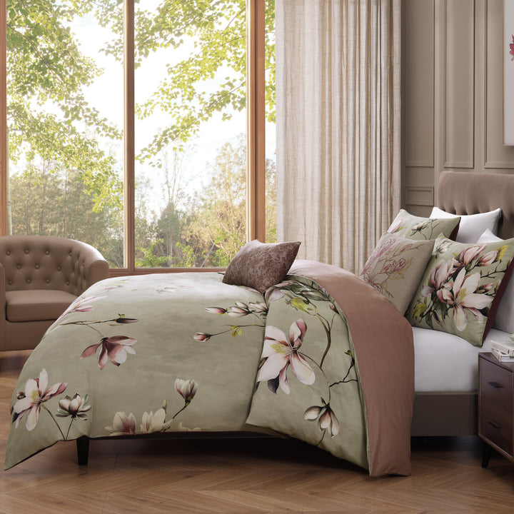 Bebejan Purple Lilies 5 Piece Reversible Comforter Set Comforter Sets By Bebejan®