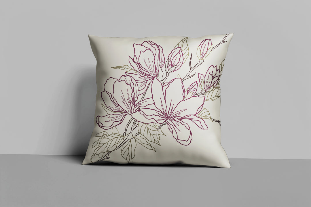 Bebejan Purple Lilies Square Decorative Throw Pillow - Final Sale Throw Pillows By US Office - Latest Bedding