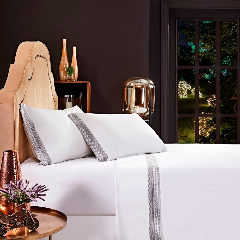 Olivia Cotton Percale 300 Thread Count Sheet Set Sheet Set By Orchids Lux Home