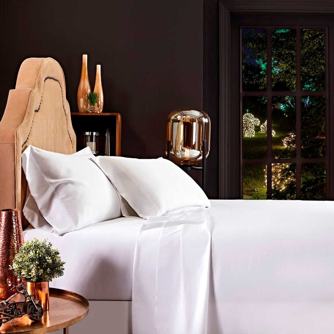 Merida TENCEL LYOCELL 400 Thread Count Sateen Sheet Set Sheet Set By Orchids Lux Home