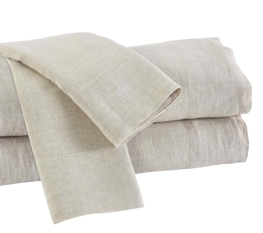 Seville Washed European Linen Sheet Set Sheet Set By Orchids Lux Home
