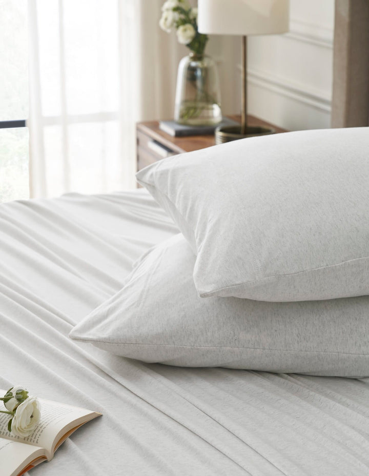 Halston Cotton Melange Jersey Sheet Set Sheet Set By Orchids Lux Home