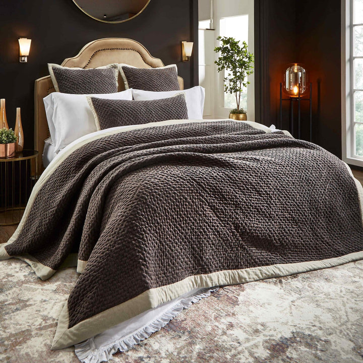 Maui Cross Stitch Velvet Quilt Quilt Sets By Orchids Lux Home