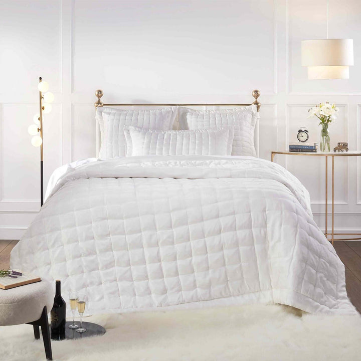 Madison Hand Pinched Silk Quilt Quilt Sets By Orchids Lux Home