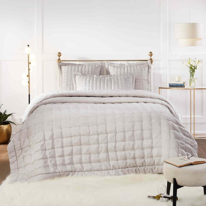 Madison Hand Pinched Silk Quilt Quilt Sets By Orchids Lux Home