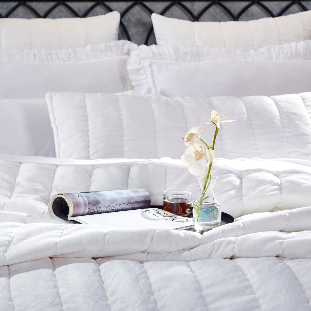 Gatsby Channel Velvet Quilt Quilt Sets By Orchids Lux Home