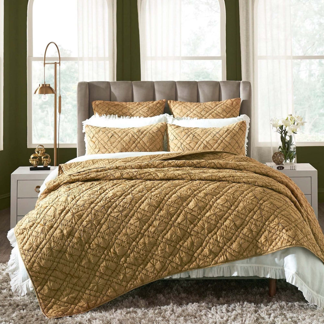 Mirabelle Diamond Hand Quilted Quilt Quilt Sets By Orchids Lux Home