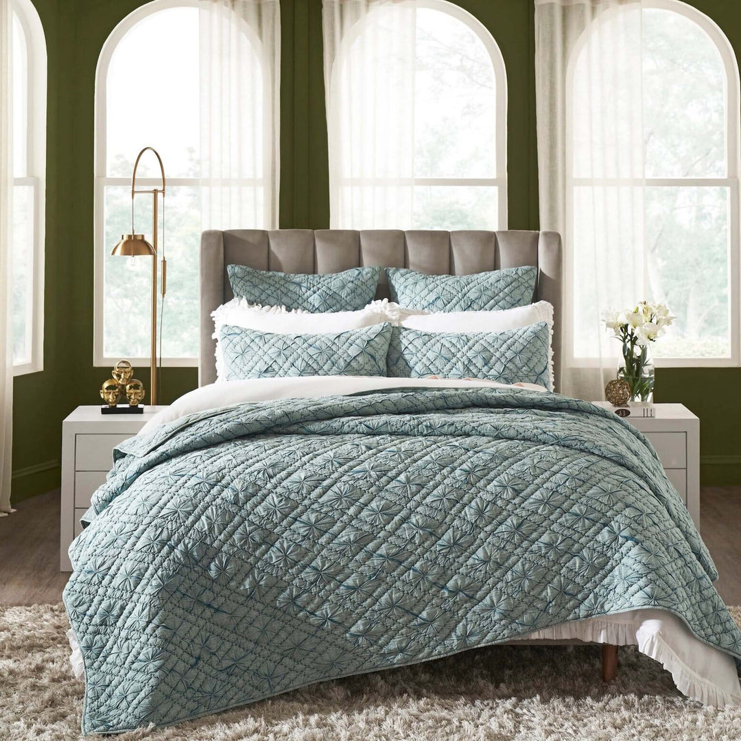 Mirabelle Diamond Hand Quilted Quilt Quilt Sets By Orchids Lux Home