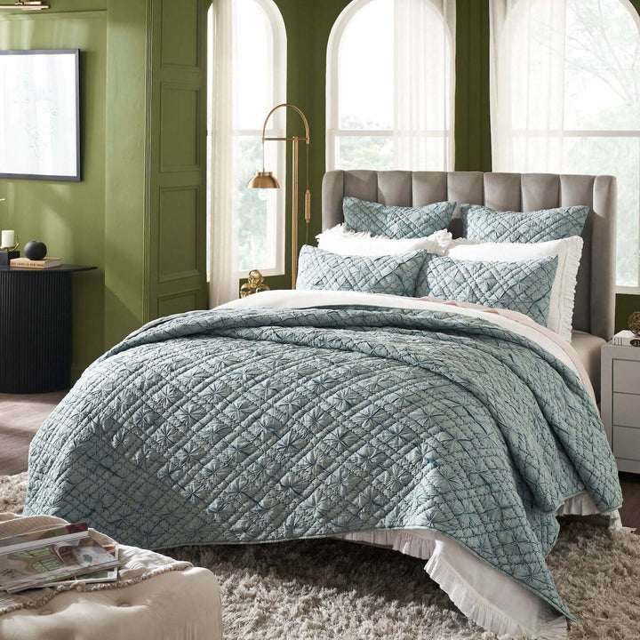 Mirabelle Diamond Hand Quilted Quilt Quilt Sets By Orchids Lux Home