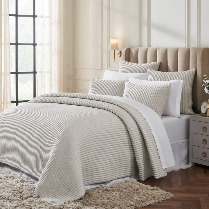 Charlton Cotton Jersey Channel Quilt Quilt Sets By Orchids Lux Home
